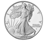 2025 American Eagle Silver Bullion 1 oz coin by BluVexCoin, brilliant uncirculated with detailed eagle design and American symbolism