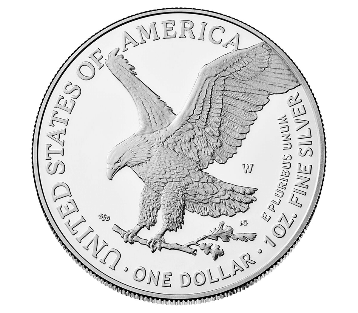 2025 American Eagle silver bullion coin by BluVexCoin, 1 oz Brilliant Uncirculated American eagle design with detailed eagle and inscriptions.